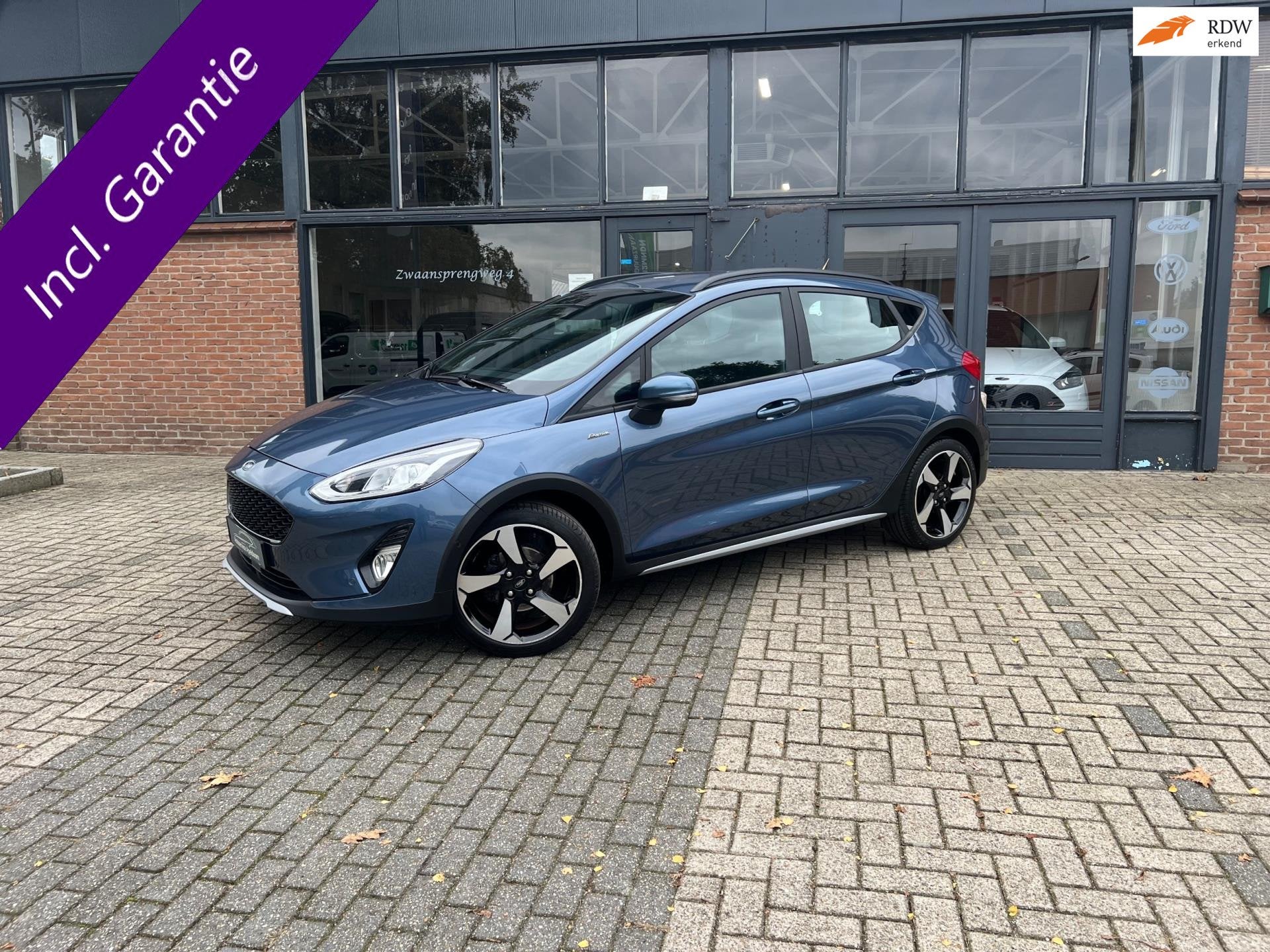 Ford Fiesta 1.0 EcoBoost Active X, Acc, Lane assist, Xenon, Voorwielaandrijving, Stof, Gebruikt, Zwart
