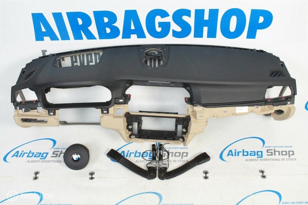 Airbag set - Dashboard M zwart beige head up speaker BMW F10, Gebruikt, Ophalen of Verzenden