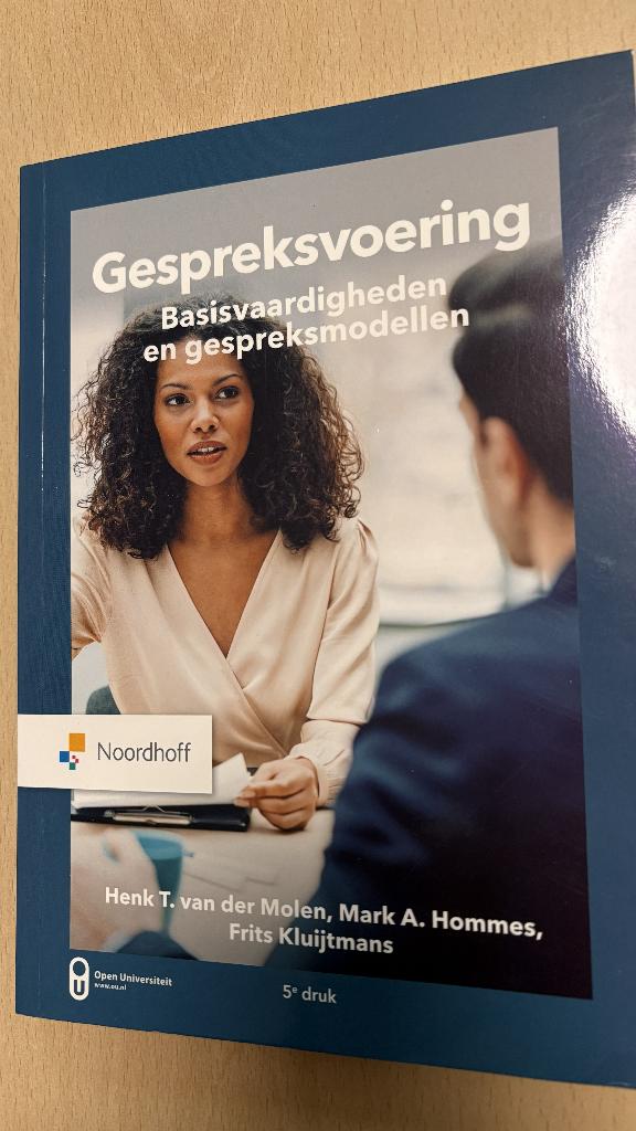 Gespreksvoering: Basisvaardigheden en gespreksmodellen, Boeken, Zo goed als nieuw, Noordhoff Uitgevers, Gamma, HBO