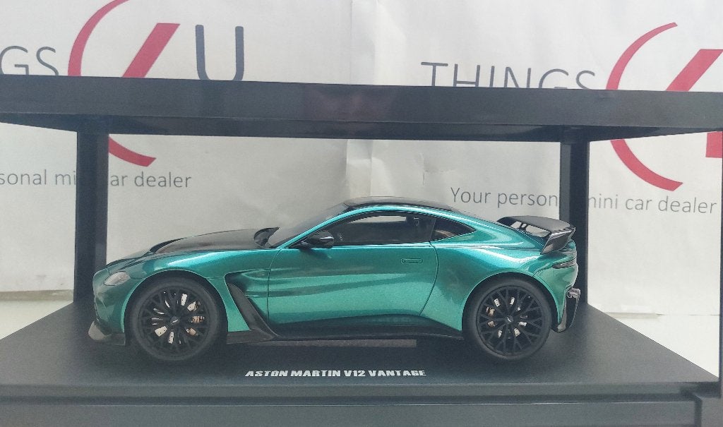 GT Spirit 1:18 Aston Martin V12 Vantage Coupe 2023 groen, Ophalen of Verzenden, Nieuw, Auto, Overige merken