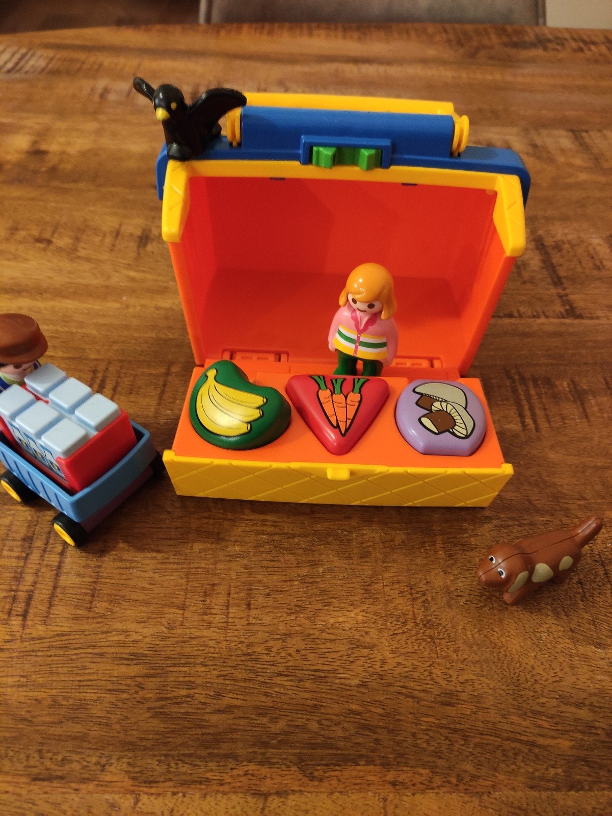 Playmobil 123 marktkraam, Kinderen en Baby's, Ophalen of Verzenden, Zo goed als nieuw, 1.2.3, Complete set
