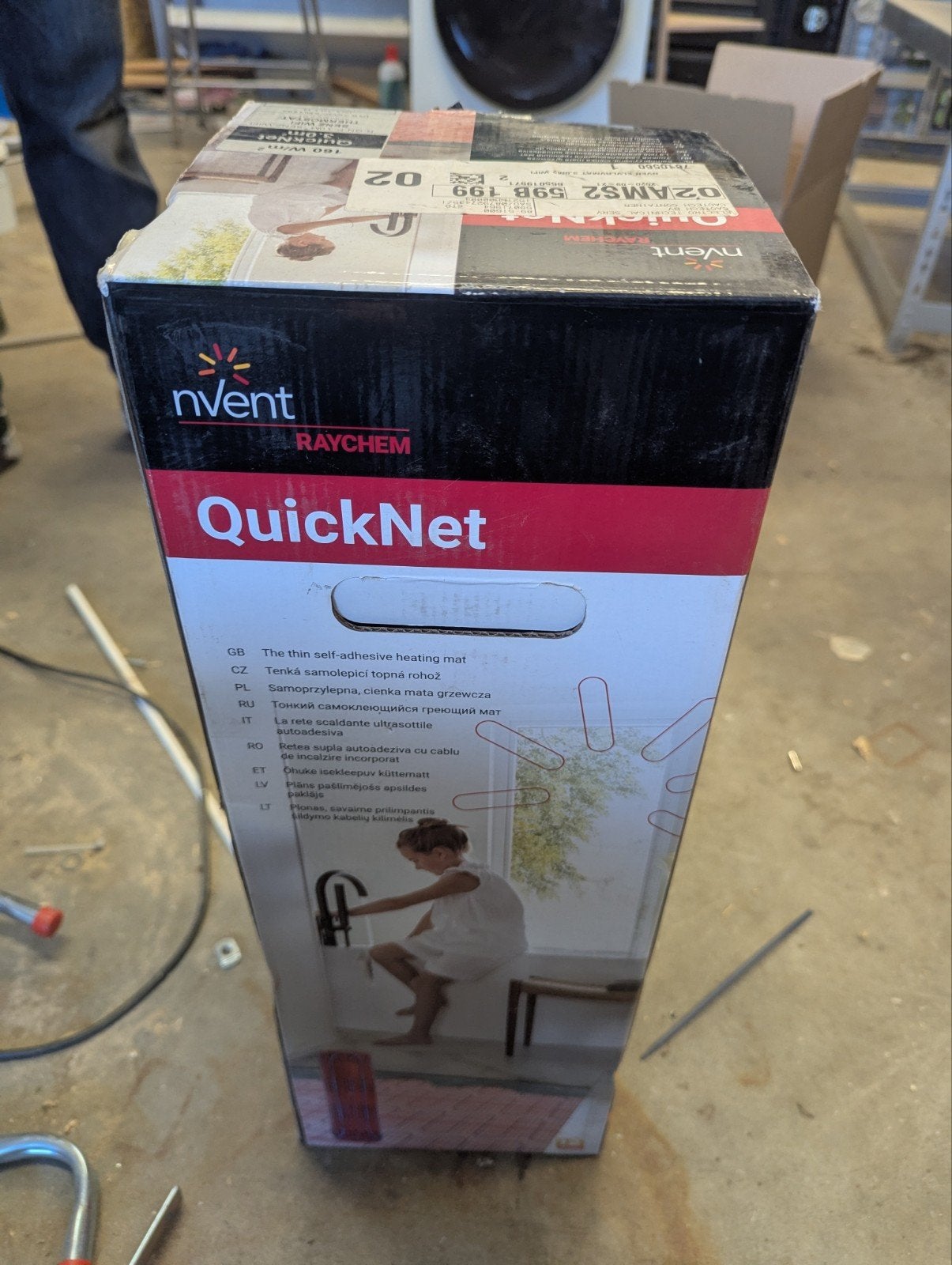 Nieuw nVent Raychem QuickNet vloerverwarming 3m² + SENZ WiFi, Minder dan 30 cm, Overige typen, Nieuw, Minder dan 60 cm