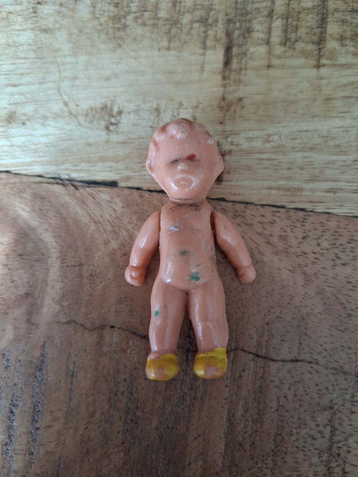 Vintage ARI of LILI Miniatuur Babypopje 1950-1970 Poppenhuis, Verzamelen, Poppen, Ophalen, Gebruikt, Babypop