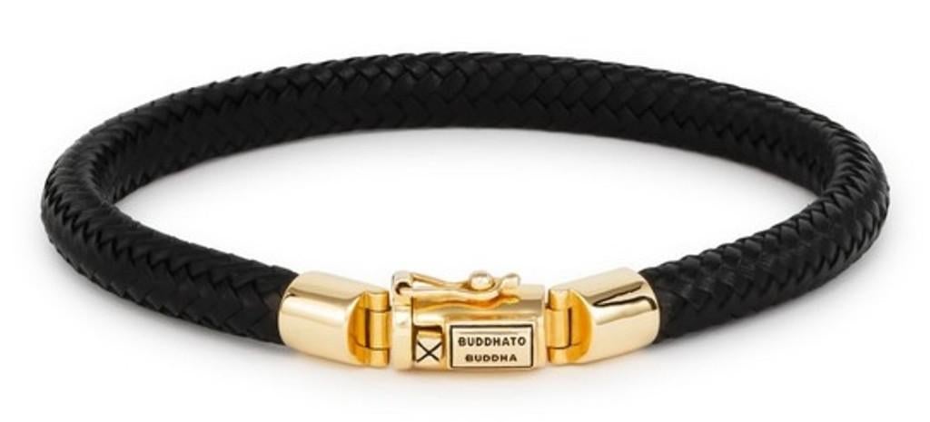 Buddha to Buddha armband met 14krt gouden sluiting, Ophalen of Verzenden, Zo goed als nieuw, Goud, Goud