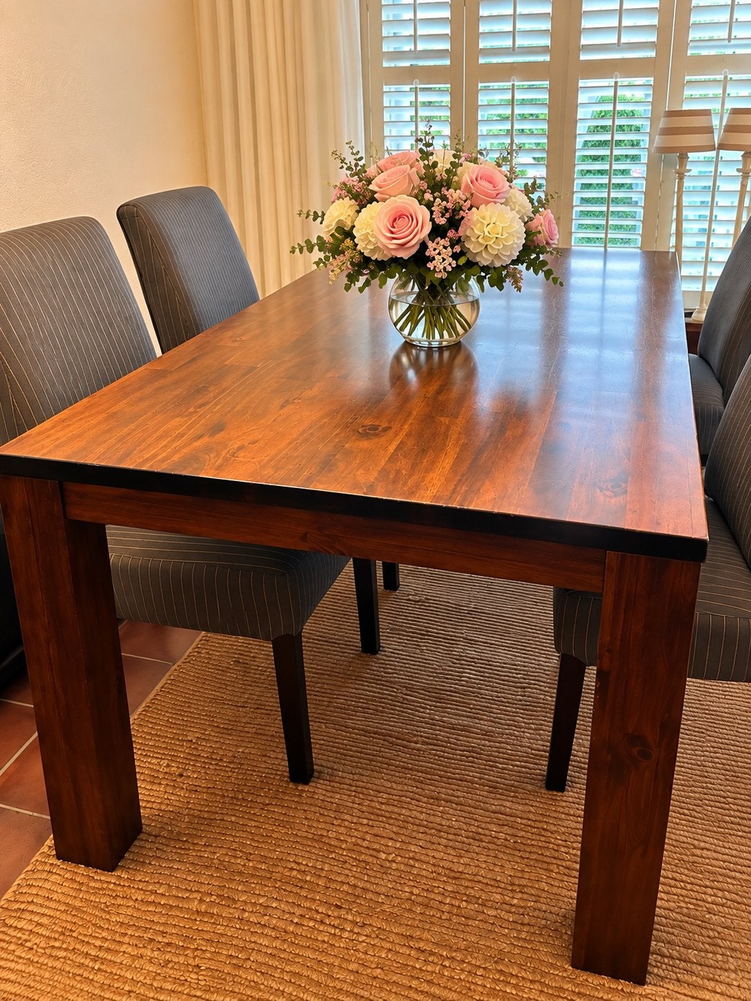 Prachtige zware koloniale eettafel 90x200cm, Ophalen, Gebruikt, 50 tot 100 cm, 150 tot 200 cm