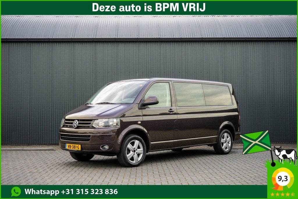 Volkswagen Transporter 2.0 TDI L2H1 | 140 PK | 5-Zits | Crui, Euro 5, Stof, Gebruikt, 4 cilinders