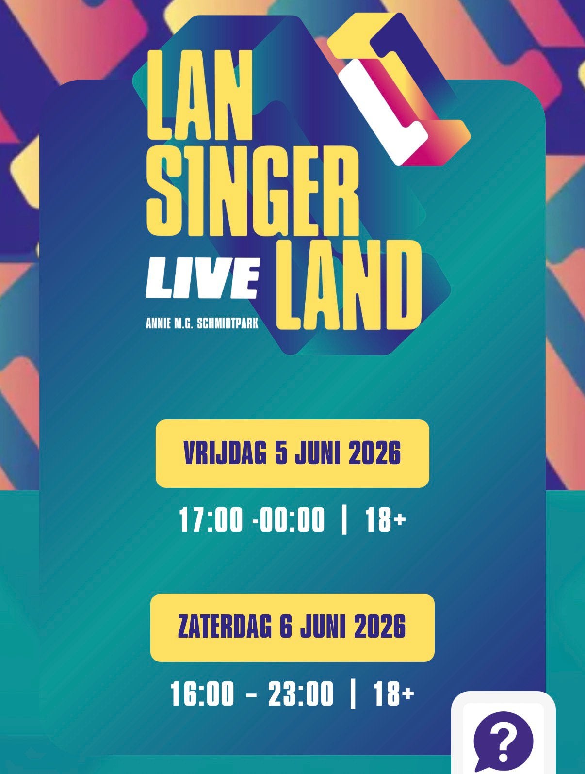 1 kaartje Lansingerland Live Zaterdag, Eén persoon