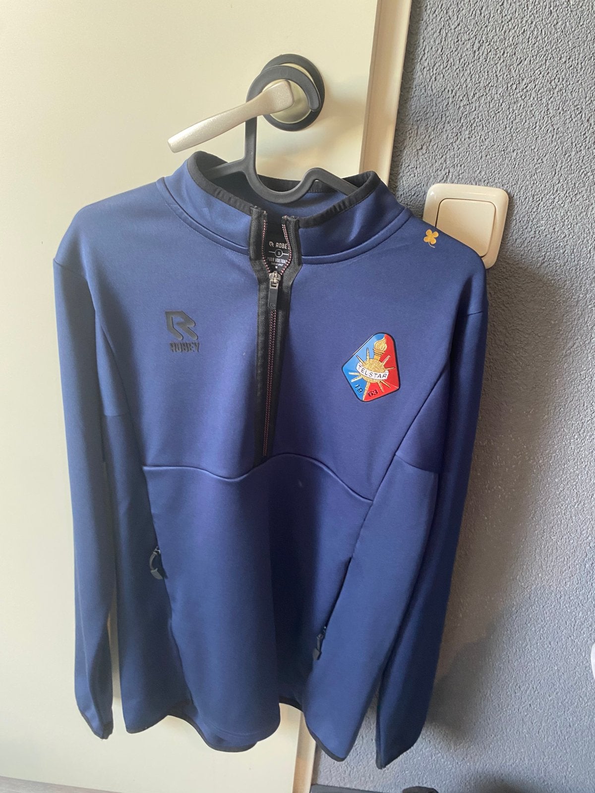Telstar trainings jas maat xs, Zwart, Ophalen of Verzenden, Zo goed als nieuw, Voetbal