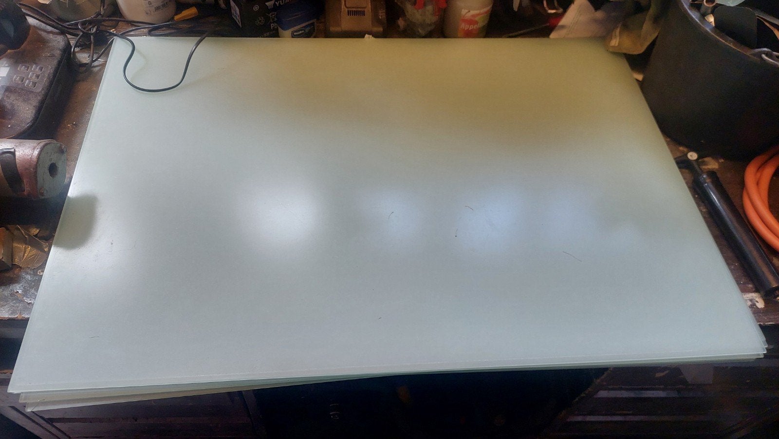 5x Melkglas glasplaten 61x90 cm boot paxkast, Ophalen, Gebruikt, Minder dan 80 cm, 80 tot 120 cm