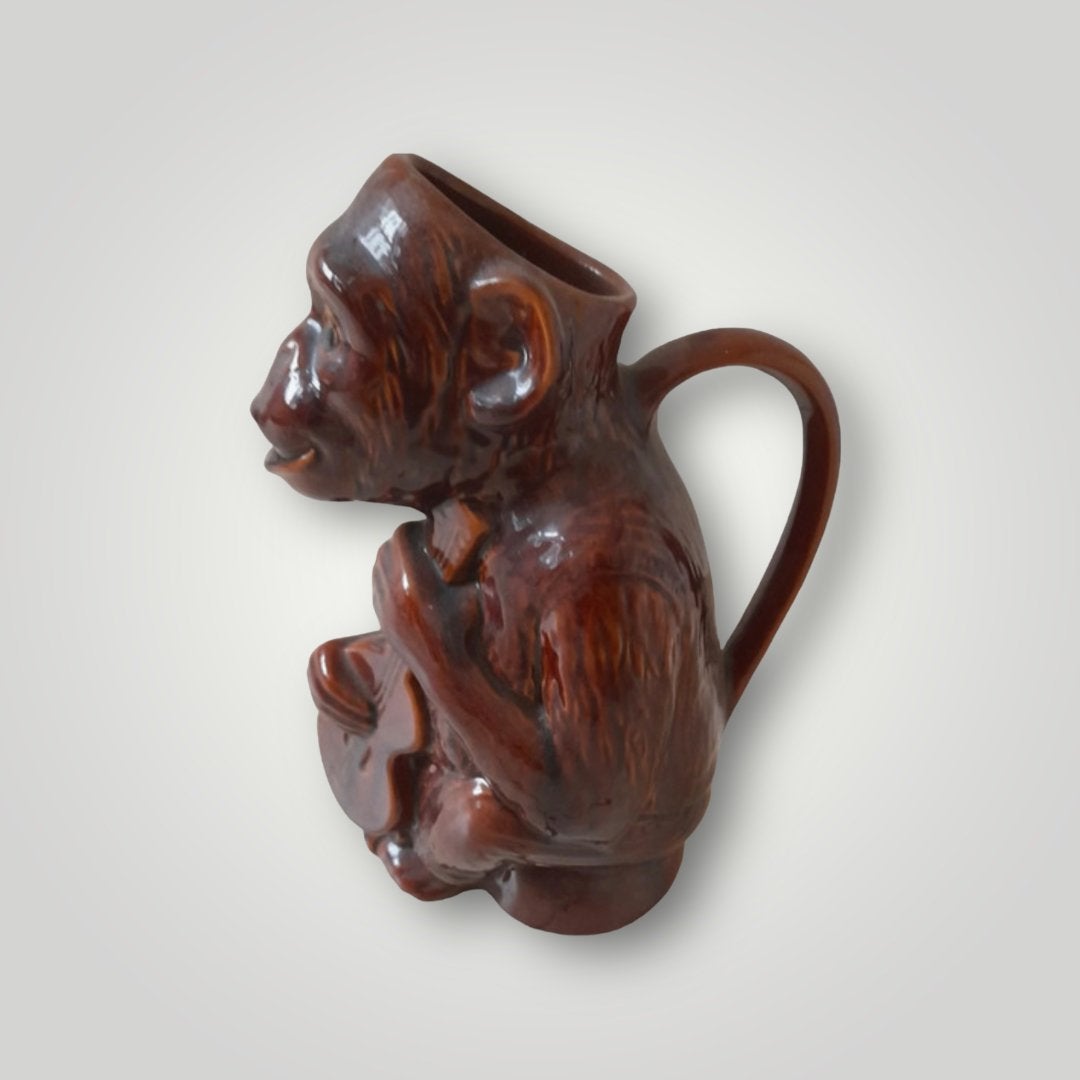 Majolica antieke aap karaf izgst, Ophalen of Verzenden