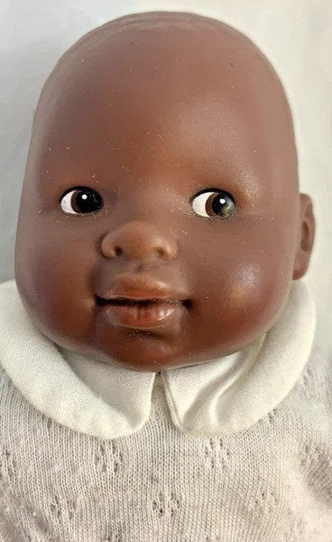 Corolle Babypop Donkere Huid Wit Pakje Roze Strikjes Vintage, Coolsingel 104, 3011 AG Rotterdam, Netherlands, Verzenden, Zo goed als nieuw