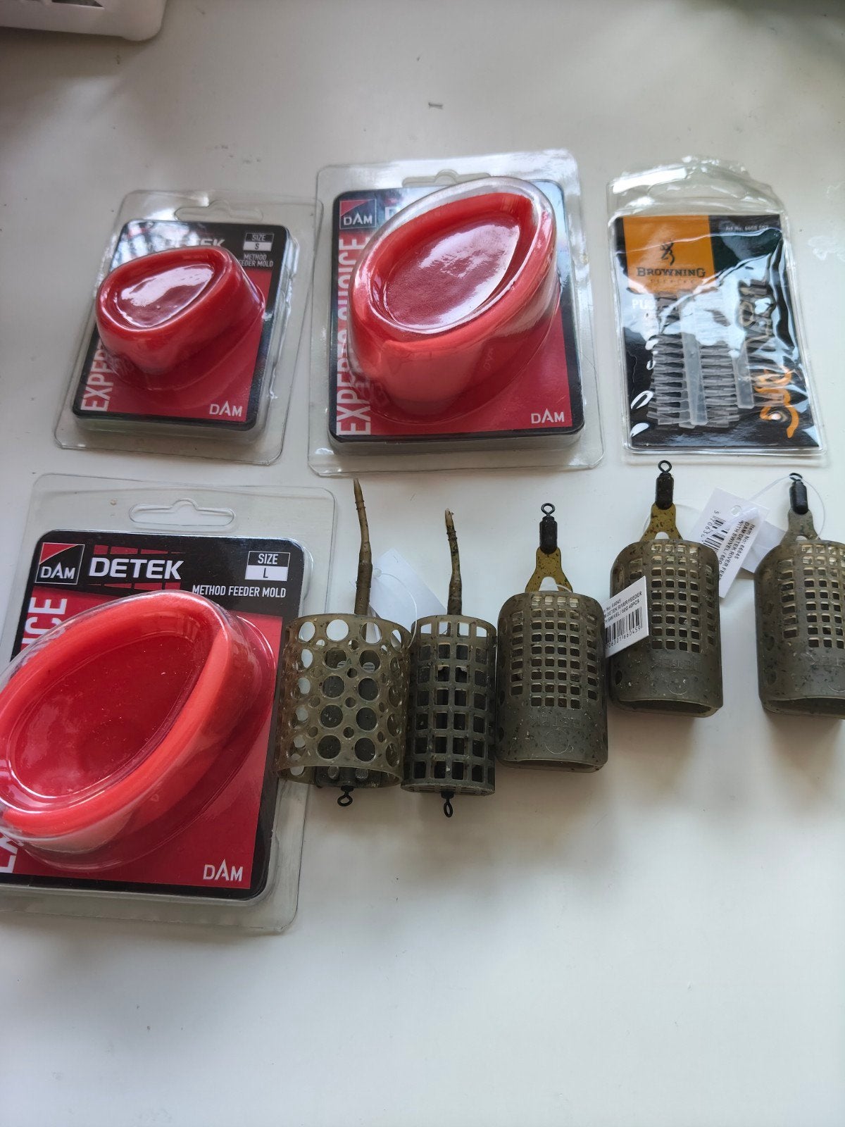Setje feeder Dam Detek en browning, Watersport en Boten, Hengelsport | Witvissen, Verzenden, Nieuw, Complete set