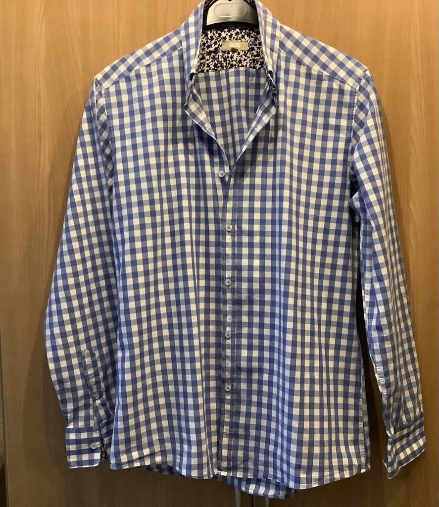 Overhemd mt XL.   nieuw.         WE-fashion., Verzenden, Zo goed als nieuw, Blauw, Halswijdte 43/44 (XL)