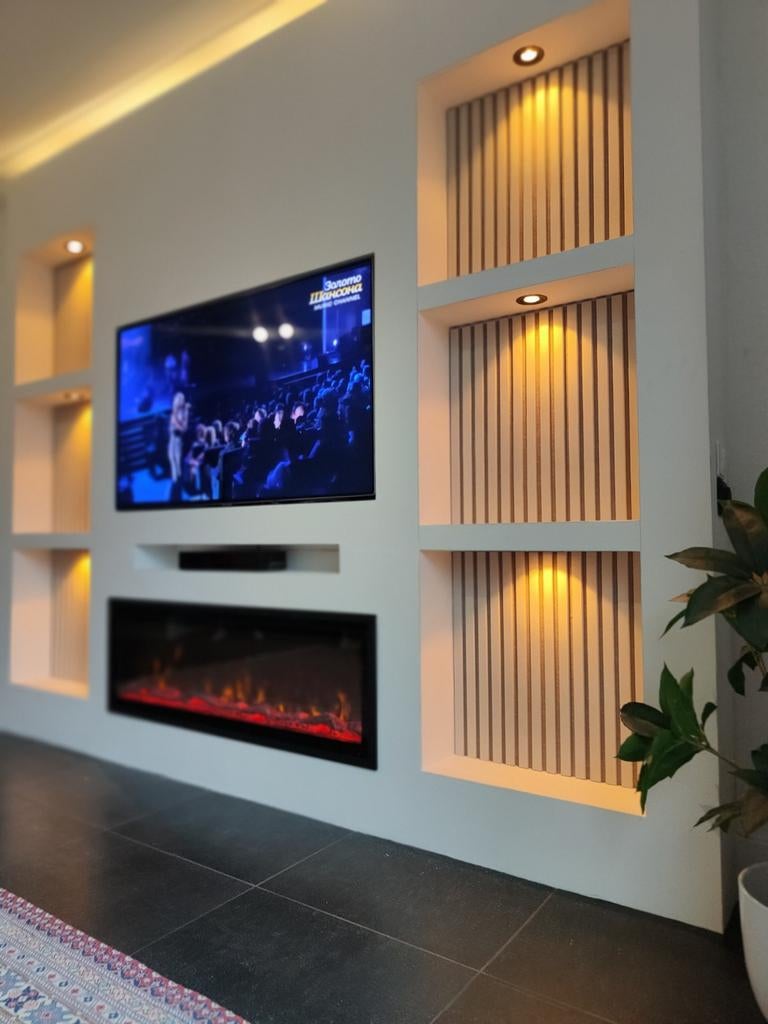 +31687823495 Cinewalls,Dicoratie, sfeerhaard, kasten.  koof