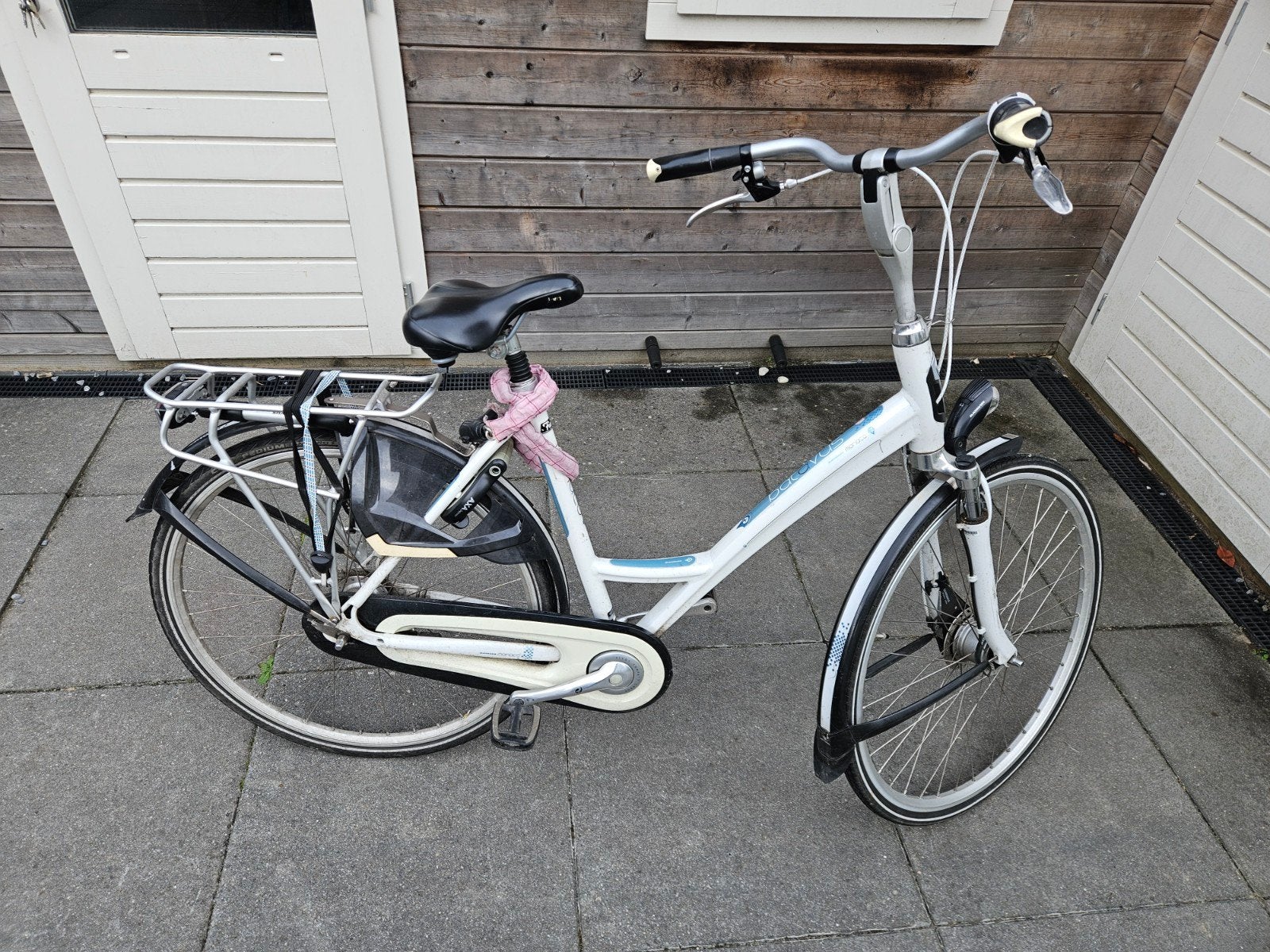 Batavus monaco Damesfiets - Wit met lage instap, Fietsen en Brommers, Fietsen | Dames | Damesfietsen, Terugtraprem, Gebruikt, Versnellingen