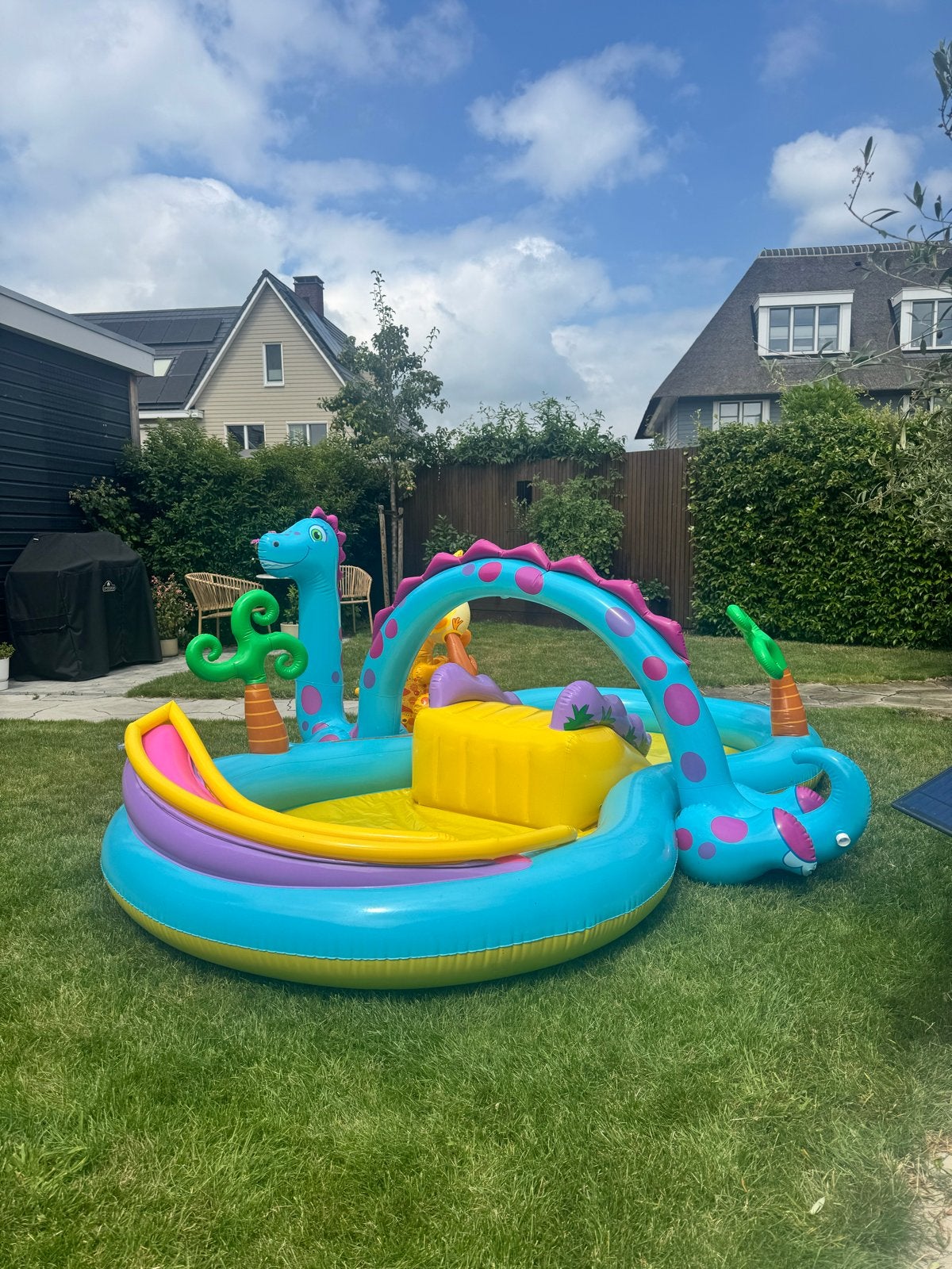 Intex Dinoland zwembad incl elektrisch luchtpomp, Minder dan 80 cm, Opblaaszwembad, Ophalen of Verzenden, 200 tot 400 cm