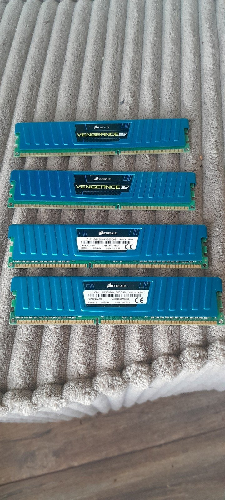 4  Corsair Vengeance LP DDR3 RAM-geheugenmodule van 4 GB,, Ophalen of Verzenden, DDR3, Desktop, 16 GB