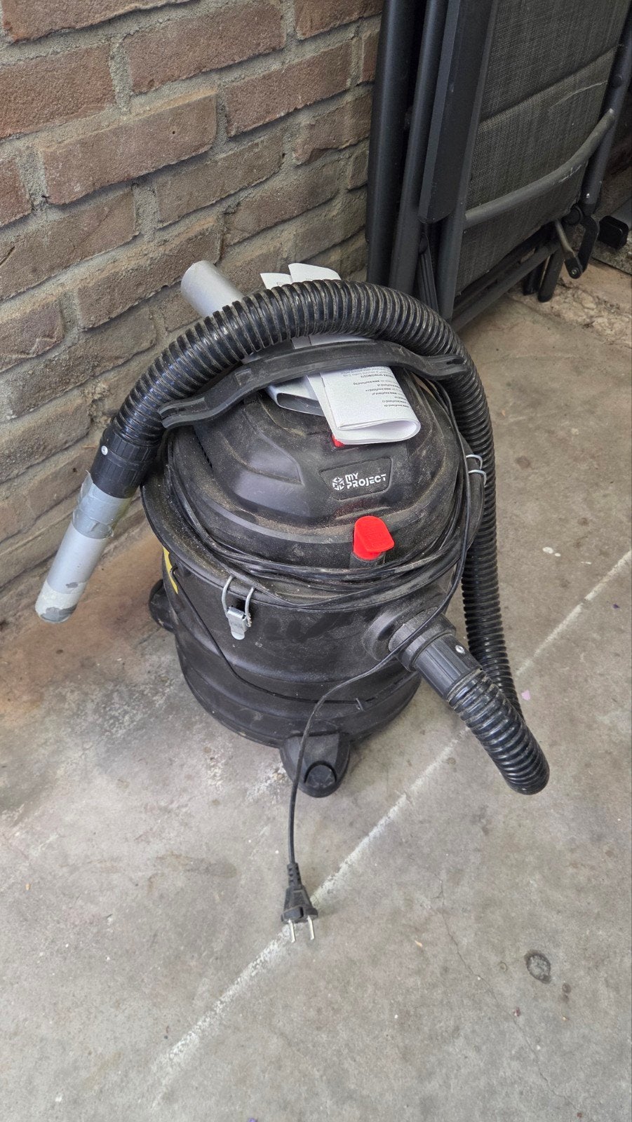 Asstofzuiger 1200W 18L - My Project, Ophalen, Overige merken, Gebruikt, Industriële stofzuiger