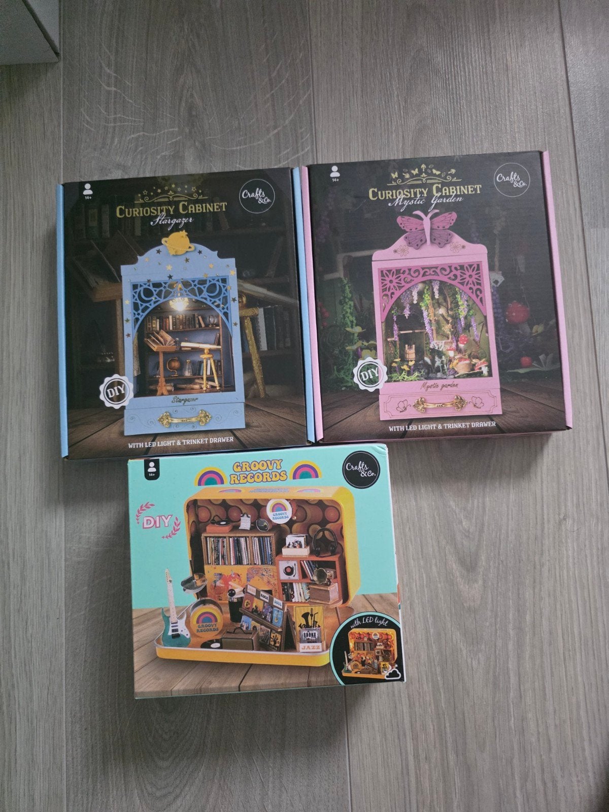 3x miniatuurhuisje nieuw Crazy&co, Hobby en Vrije tijd, Knutselen, Ophalen of Verzenden, Nieuw