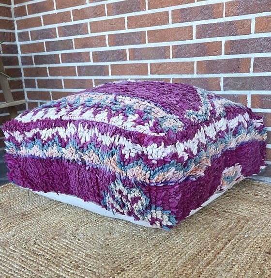 Marokkaanse vintage berber poef, poefs marokko, Huis en Inrichting, Banken | Voetenbanken en Poefen, Ophalen of Verzenden, Nieuw