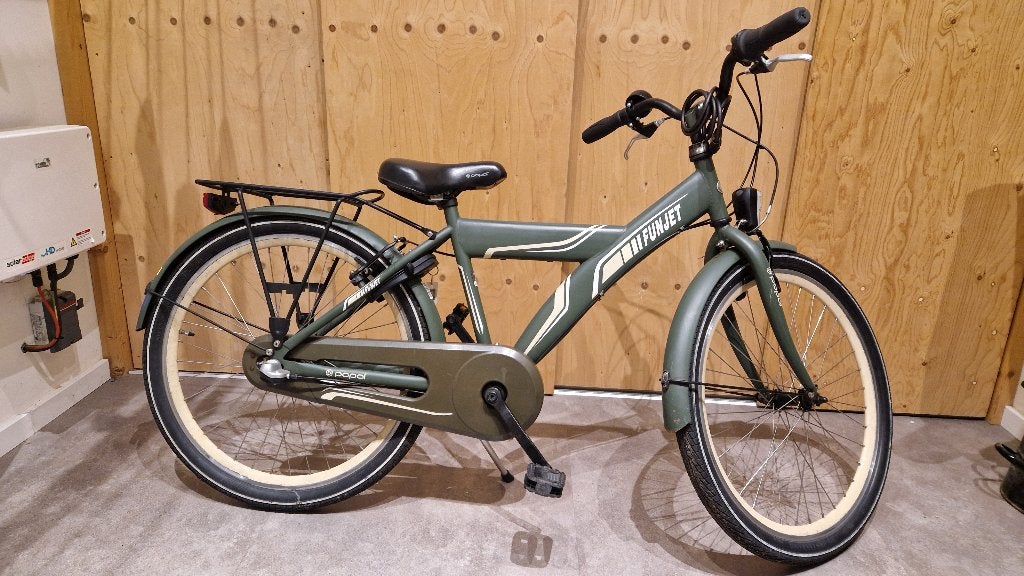 Jongensfiets 24-inch Popal Funjet armygreen, Fietsen en Brommers, Fietsen | Jongens, Ophalen, Velgrem, Versnellingen, Popal