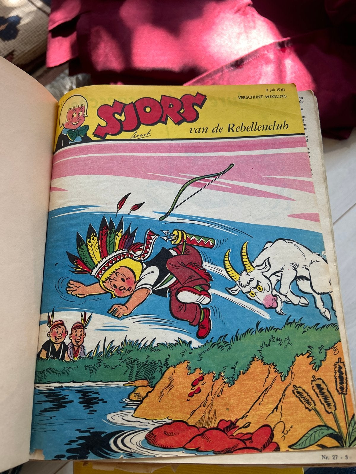 Sjors van de Rebellenclub - Gebonden Jaargang 1961, Meerdere stripboeken, Ophalen of Verzenden, Gelezen