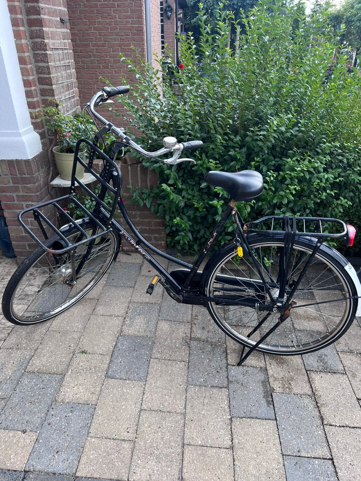 Omafiets met versnellingen & handrem, Fietsen en Brommers, Fietsen | Dames | Omafietsen, Ophalen, Zo goed als nieuw, Handrem