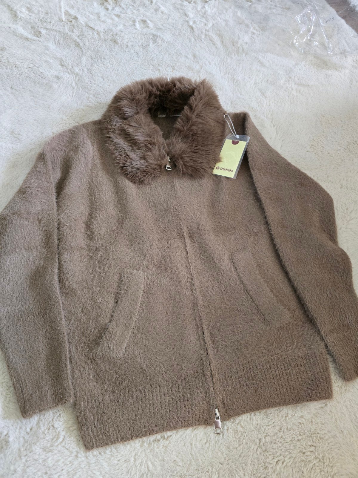 Prachtig fluffy CONOS vest - Splinternieuw, Bruin, Maat 42/44 (L), Nieuw, Ophalen of Verzenden