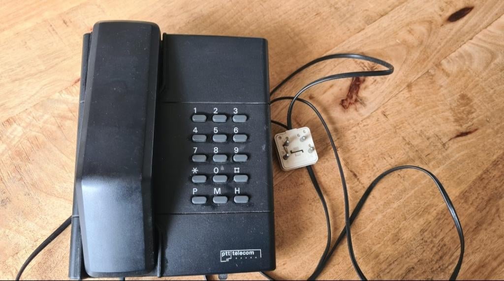 Zwarte vaste telefoon, Ophalen, Zo goed als nieuw