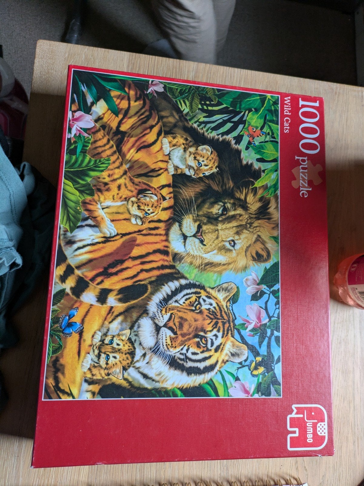 Jumbo Legpuzzel 1000 stukjes - Wild Cats, Ophalen of Verzenden, 500 t/m 1500 stukjes, Gebruikt, Legpuzzel