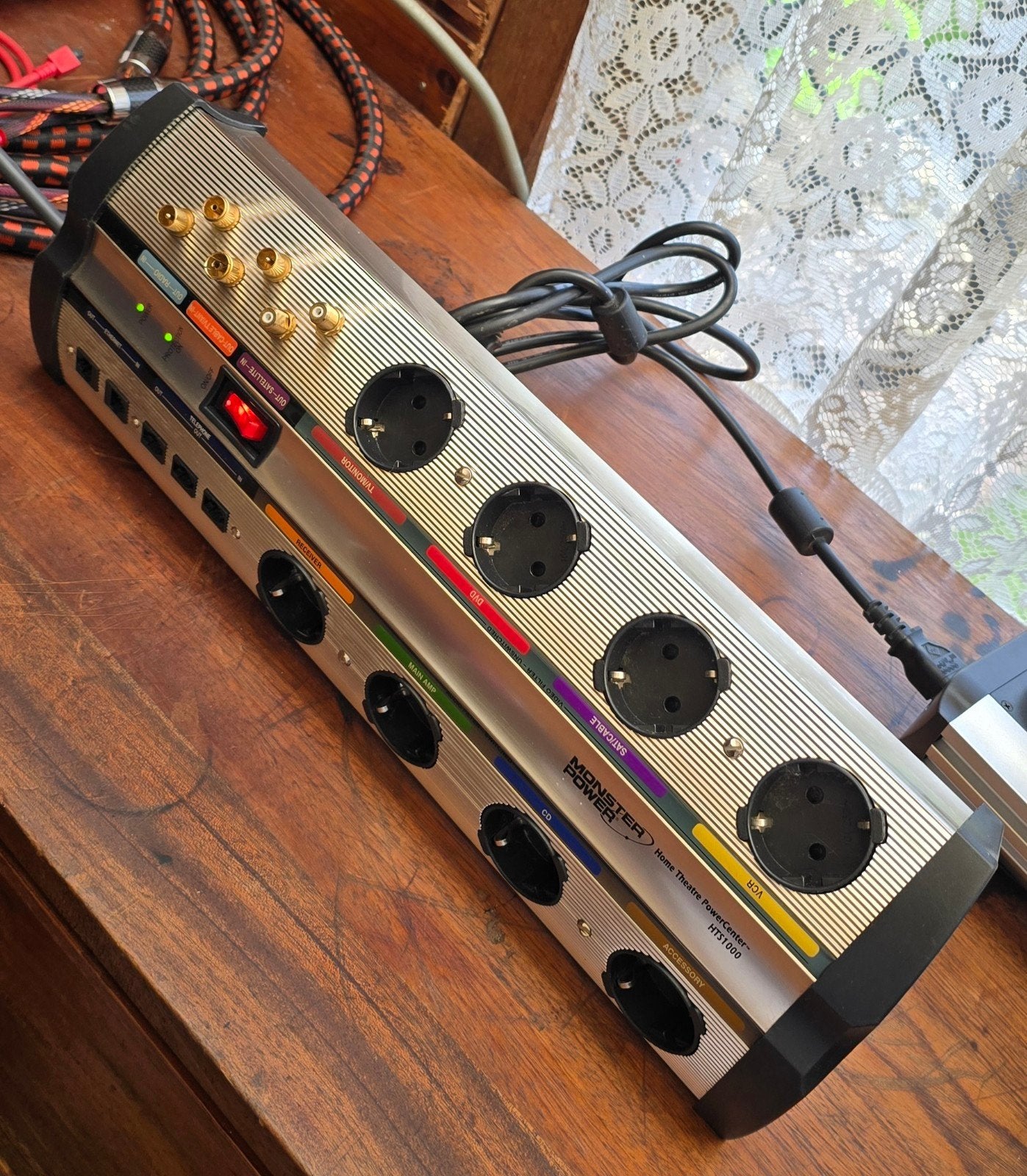 Monster Power HTS 1000 Home Theater PowerCenter, Ophalen of Verzenden, Zo goed als nieuw, Minder dan 2 meter, Overige kabels