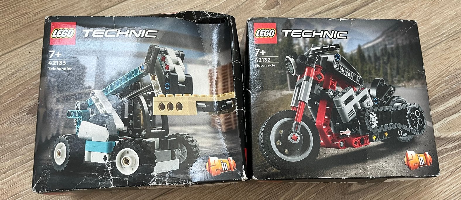 Nieuw Technic 42132 Motorfiets & 42133 Verreiker (2 sets), Ophalen of Verzenden, Nieuw, Overige merken
