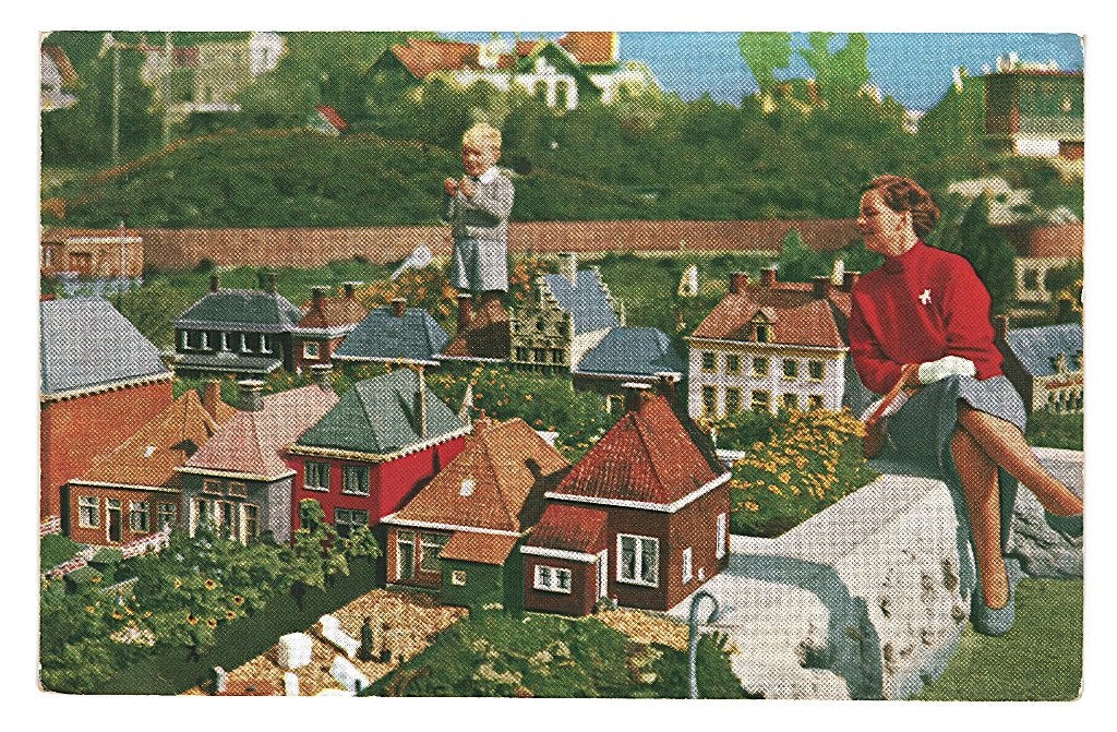 38001	Den Haag	 	Madurodam	1955	 Gelopen met postzegel