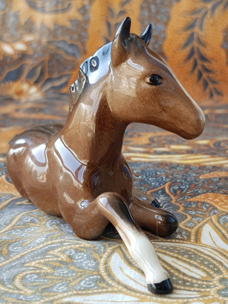 Mooi oud Beswick beeldje uit Engeland van een veulen 12,6 cm, Ophalen of Verzenden