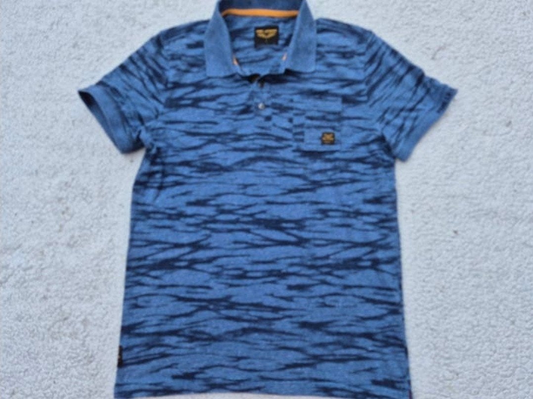 Pme Legend Pall Mall polo shirt Jeans Blauw maat M, Kleding | Heren, Polo's, ., Ophalen of Verzenden, Zo goed als nieuw, .