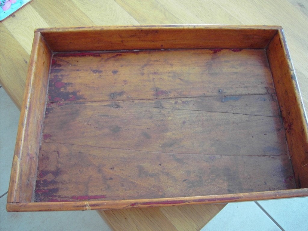 dienblad antiek, Gebruikt, Ophalen of Verzenden, Dienblad, Rechthoekig