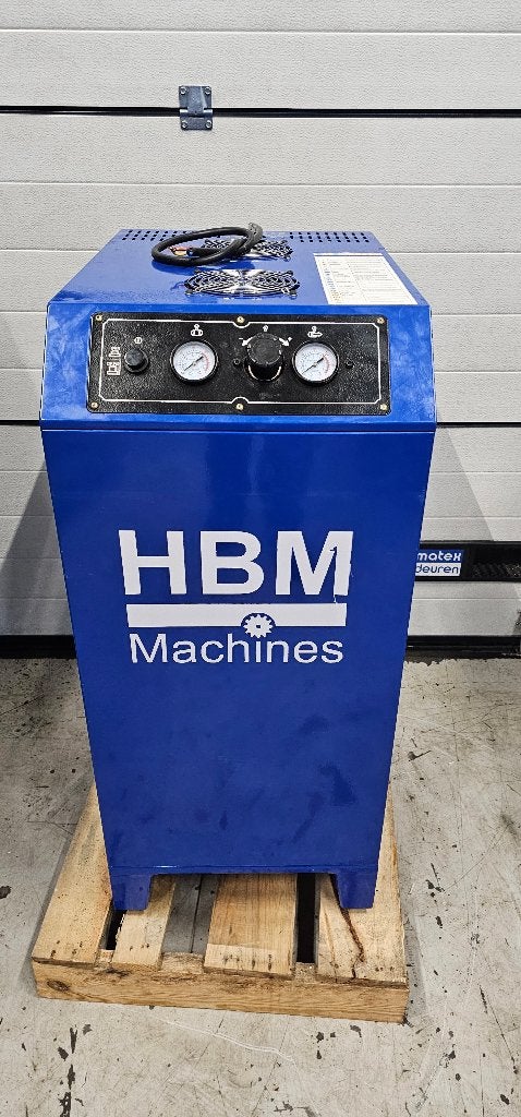 HBM 6 PK industriële compressor 720 l/min - 230 Volt., Zo goed als nieuw, Olievrij, 6 tot 10 bar, 100 liter of meer