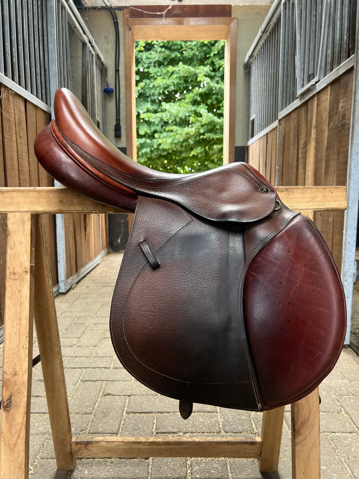 BR Jos Lansink Champion 1 Springzadel – 17,5 inch, Dieren en Toebehoren, L (17.5 inch), Gebruikt, Overige merken, Ophalen of Verzenden