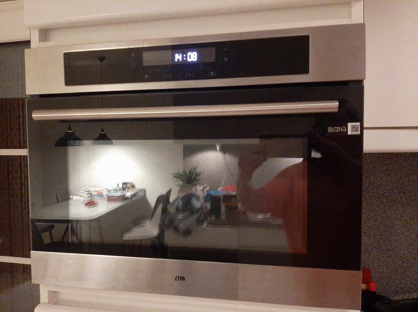 Etna combi-oven, kleur:zwart/grijs. Hoogte 45 en breedte 60, 45 tot 50 cm, Gebruikt, Ophalen of Verzenden, Combi-oven