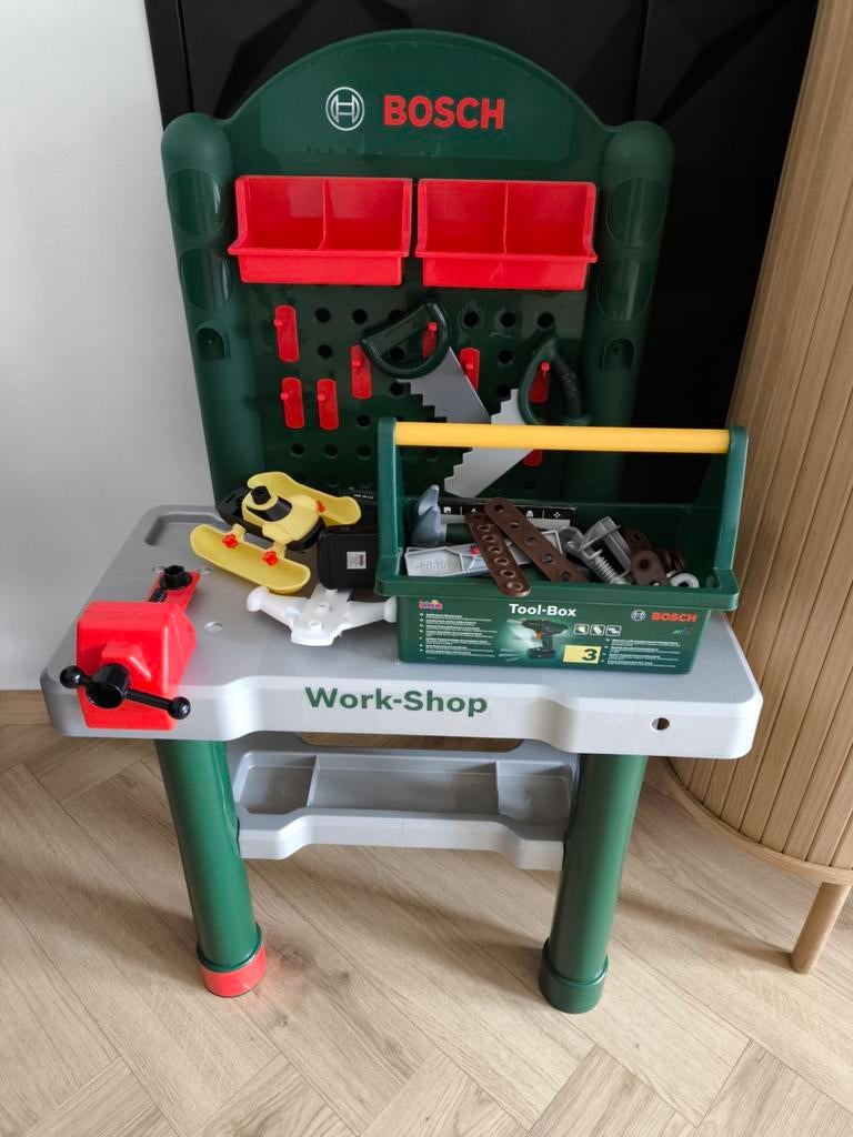Bosch Werkbank met gereedschap en accessoires, Ophalen, Gebruikt, Bouwen