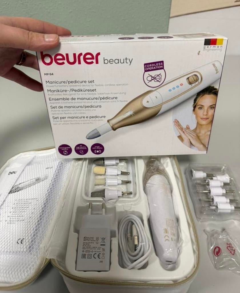 Beurer MP 64 Elektrische Manicure & Pedicure Set nagelvijl, Witgoed en Apparatuur, Persoonlijke-verzorgingsapparatuur, Hand- en Voetverzorging