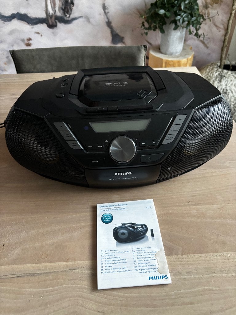 Philips AZ787 CD Soundmachine met radio, mp3, cd en cassette, Ophalen of Verzenden, Overige typen