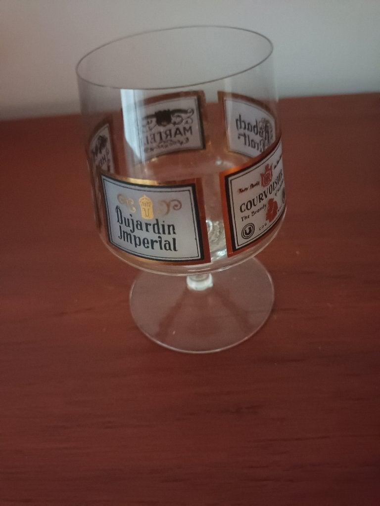 Vintage BRANDY glas/ gaaf!, Ophalen of Verzenden