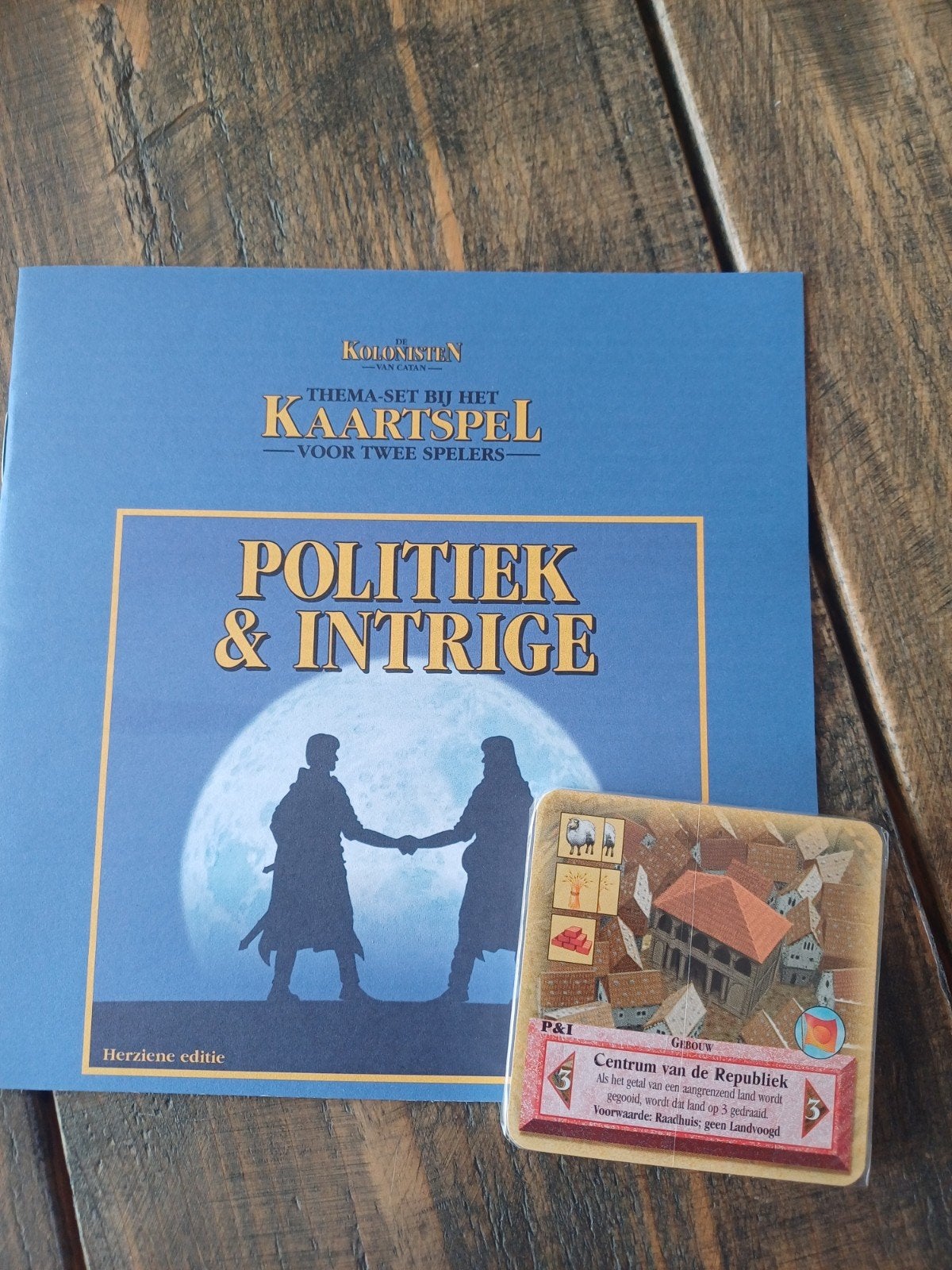 Kolonisten van Catan Kaartspel: Politiek & Intrige, Een of twee spelers, Ophalen of Verzenden, Zo goed als nieuw, 999 Games
