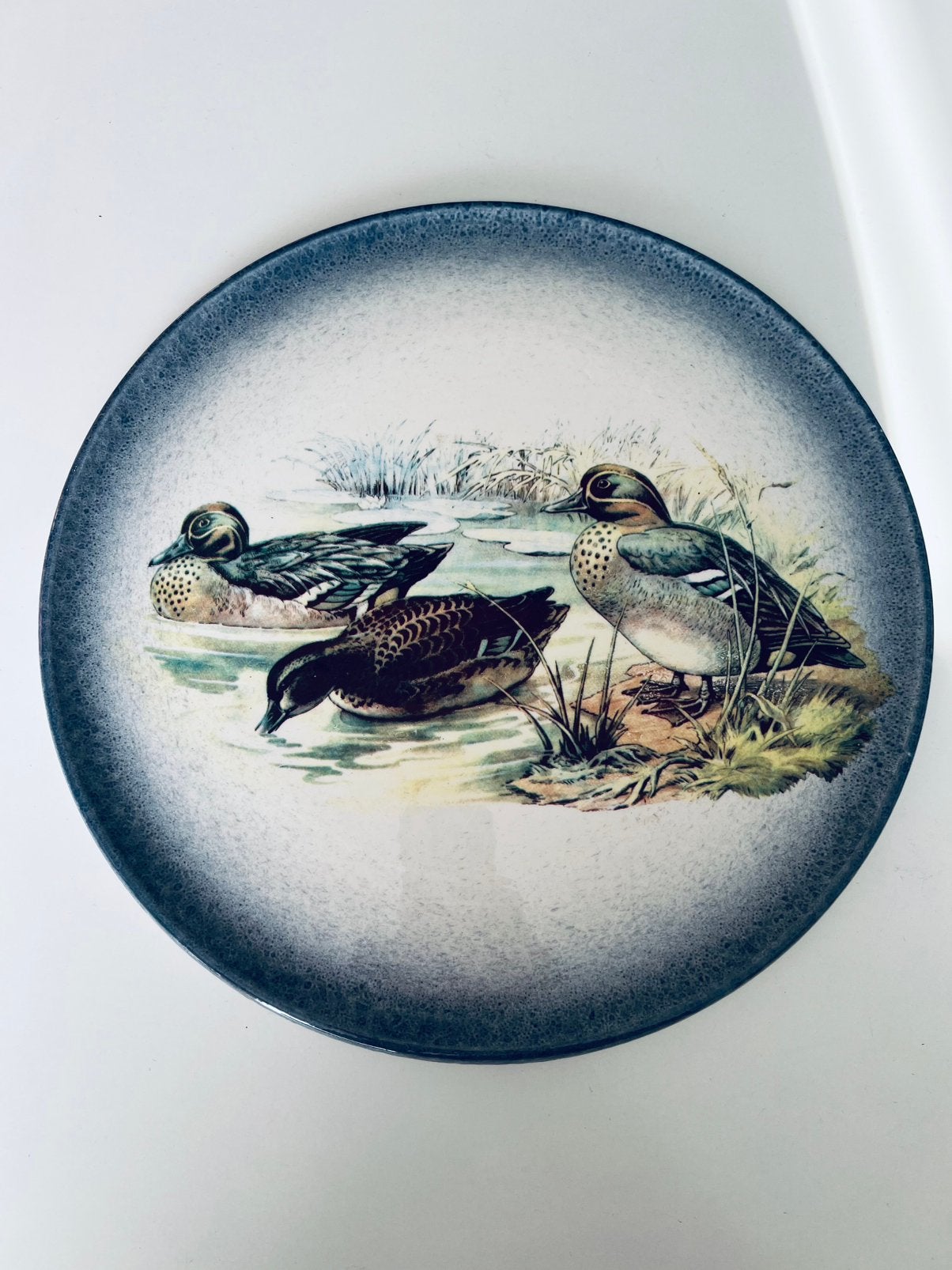 Vintage keramische decoratieve serveerschaal,  Italië., Ophalen of Verzenden