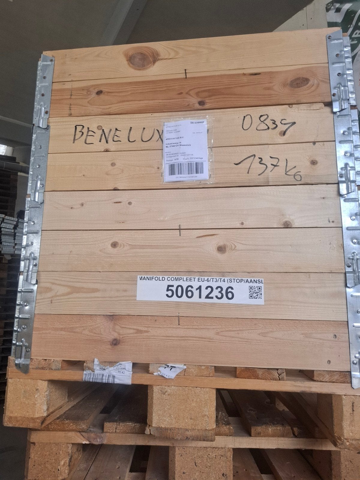 Opzetranden80/120, Ophalen, Minder dan 25 mm, Pallet, Minder dan 200 cm