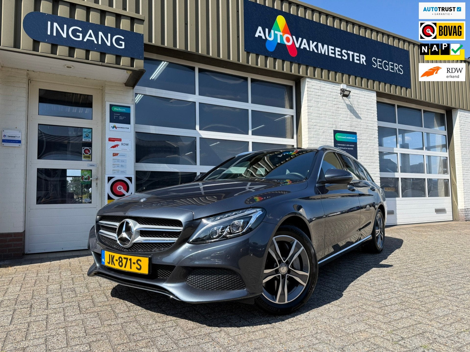 Mercedes-Benz C-klasse Estate 350 e Lease Edition|PHEV|Goed, Auto's, Achterwielaandrijving, Gebruikt, Leder en Stof, Automatische klimaatregeling