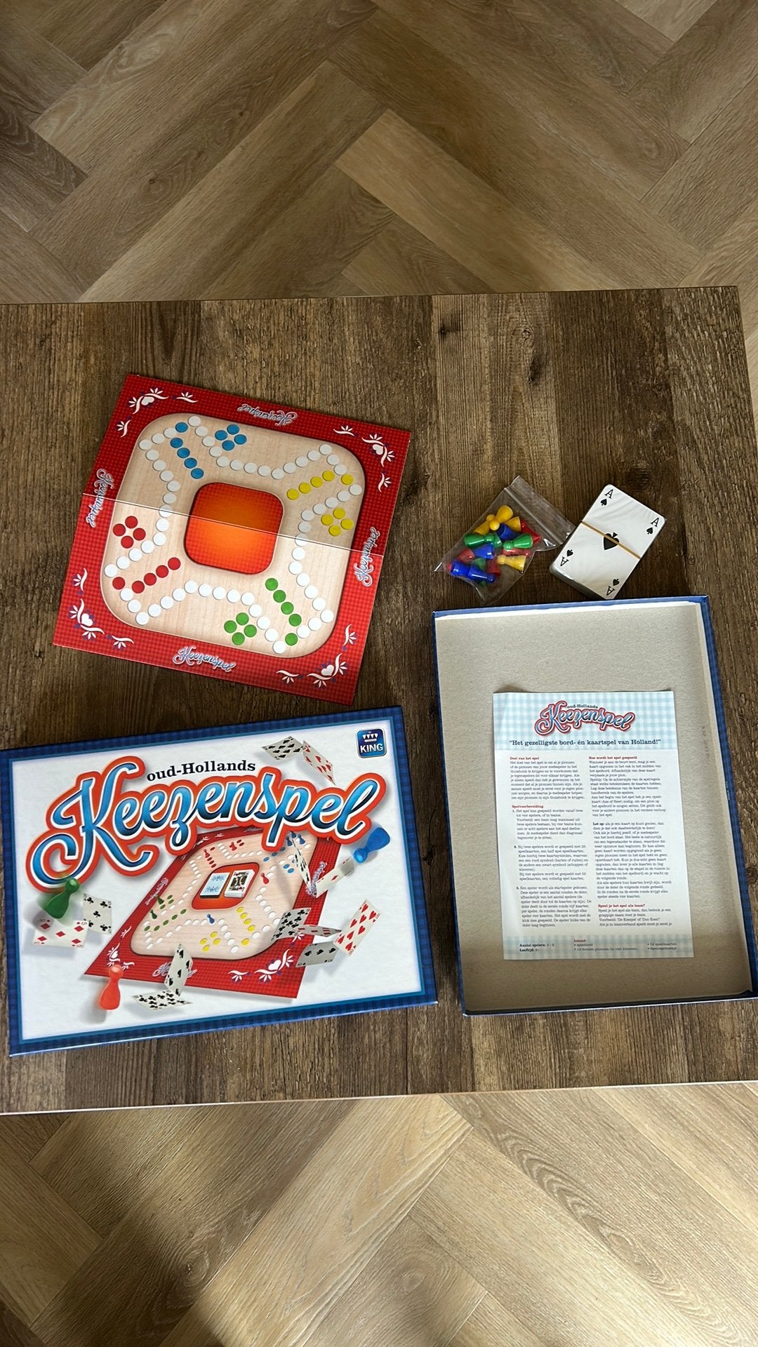 Keezenspel, Een of twee spelers, Verzenden, Nieuw