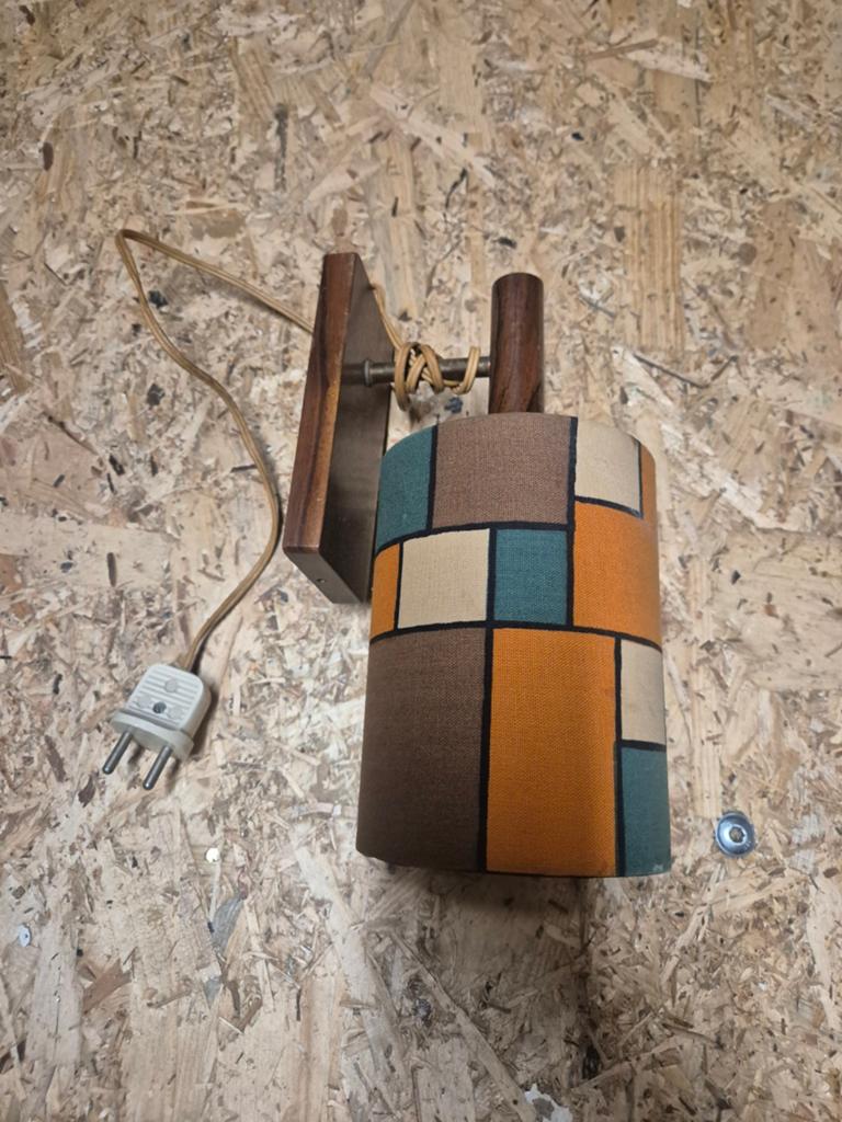 Vintage wandlamp jaren 60 - Piet Mondriaan stijl, Ophalen of Verzenden