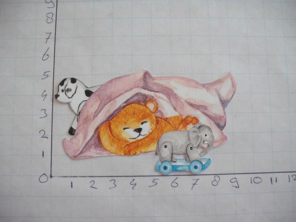 nr. 495 - uitgeknipt 3d plaatje, Ophalen of Verzenden, Nieuw, Dieren, Knipvel